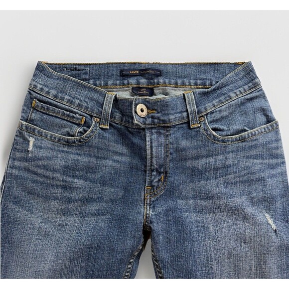 Levi’s 542 Tilted Flare Barrel Jeans Women’s Size 8 Medium Wash Denim 26” Inseam - Picture 2 of 13